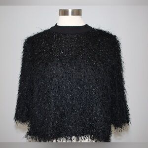 Gracia Black Textured Women's Sweater